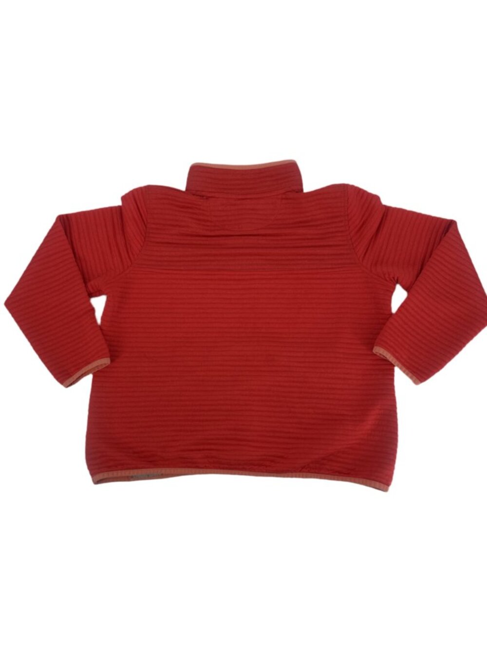 LL Bean Pullover XL Petite Coral Pink Airlight Fleece Mock Neck Outdoor Gorpcore - Picture 4 of 7